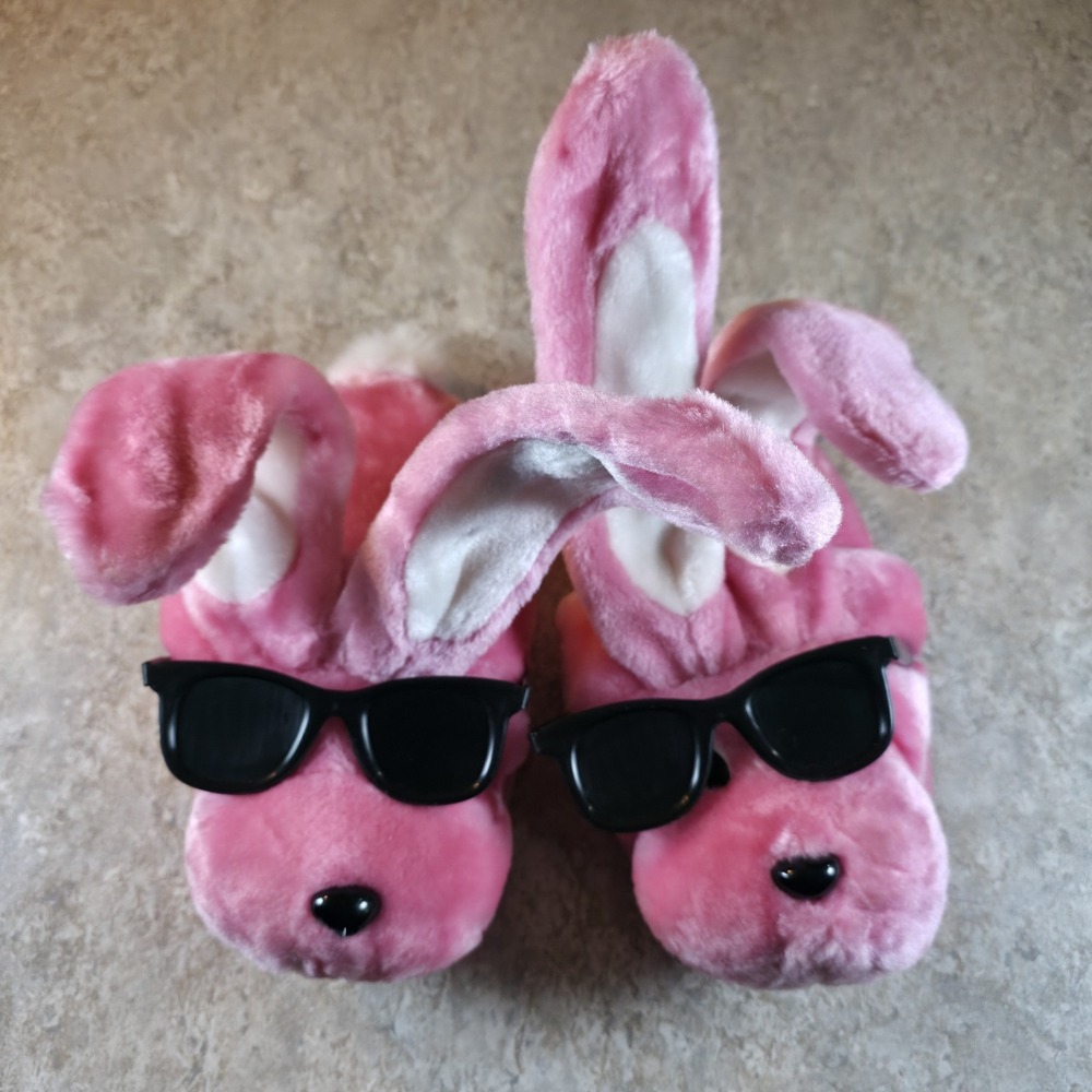 Vintage 1990s Energizer Bunny Slippers Mens Size 6 / Womens 8 New Oldstock. RARE